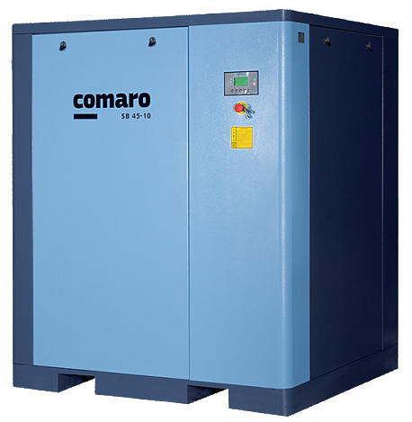 Винтовой компрессор COMARO SB 45-10 с ременным приводом и блоком управления COMCON 200